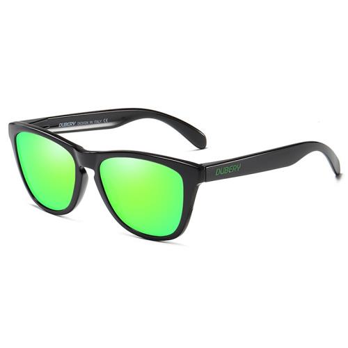 DUBERY Mayfield 2 slnečné okuliare, Bright Black / Green