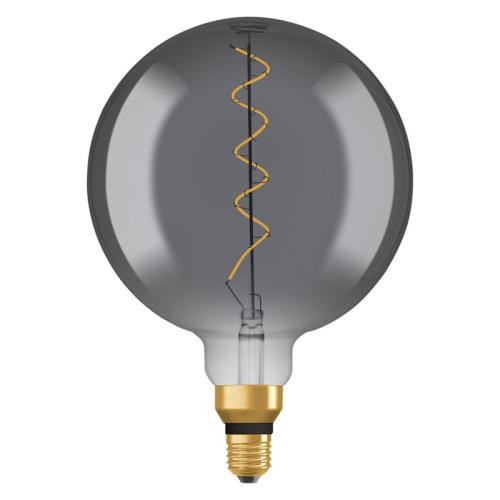 Žiarovka OSRAM LED 1906 E27 5W/818 GLOBE FILAMENT BIG GLOBE 12 SPIRAL DIM BLACK
