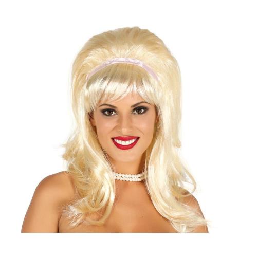 Guirca Dámska parochňa blond s mašľou 60s