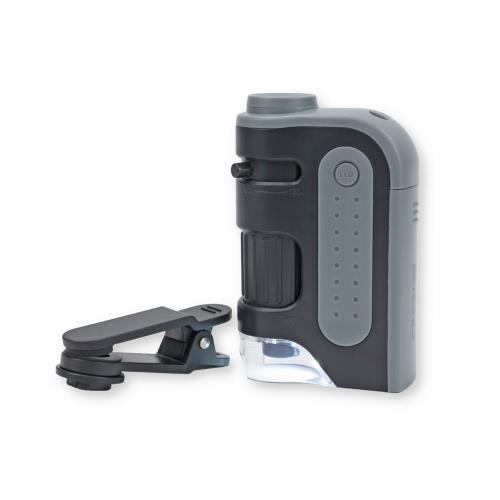 Carson MM-350 MicroBrite vreckový mikroskop 60x-120x, LED svetlo, adaptér na smartfón