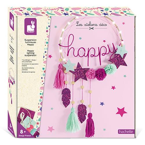 Janod Atelier Maxi Kreatívna sada Svetelný lapač snov Happy 8+