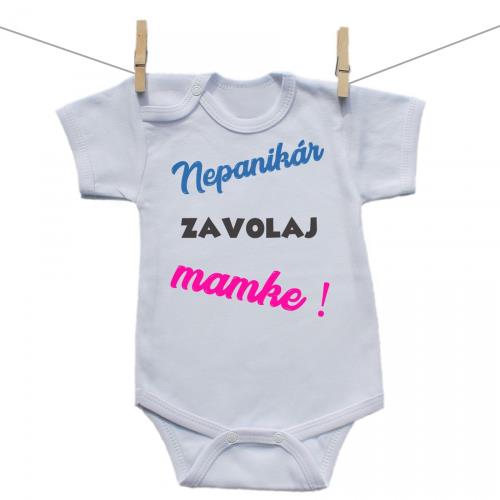Boodyy Body s krátkym rukávom Nepanikár 80 (9-12 mesiacov)