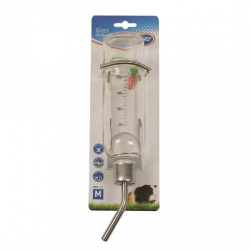 DUVO+ Sklenená napájačka pre drobné hlodavce -M 355ml