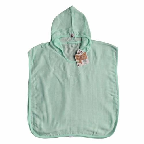 XKKO BMB Colours Bambusové pončo, mint, veľ. 1, 1-2roky BMBPN1001