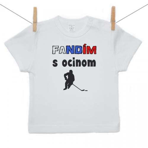 Boodyy Tričko s krátkym rukávom Fandím s ocinom 104 (3-4 roky) 1141-28682