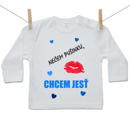 Boodyy Tričko s dlhým rukávom Nečem pušinku, chcem jesť 110 (4-5 rokov) 9160-227182