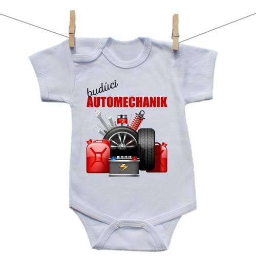 Boodyy Body s krátkym rukávom Budúci automechanik 62 (2-4 mesiace)