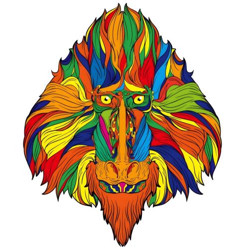 Drevené puzzle - Monkey/M H21958