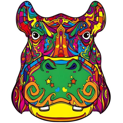 Drevené puzzle Hippocampus/L H21956