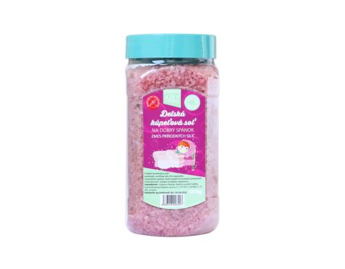 Detská kúpeľová soľ ružová 1200g