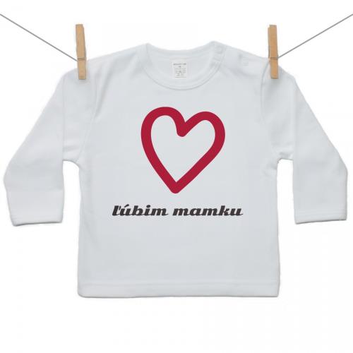 Boodyy Tričko s dlhým rukávom Ľúbim mamku 80 (9-12 mesiacov) 249-19051