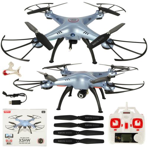 RC Dron Syma X5HW s Wi-Fi Kamerou - Syma X5HW 2.4GHz RC Dron s Wi-Fi Kamerou - Modrá