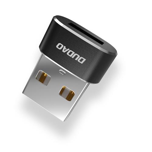 Dudao L16AC adaptér USB-C / USB, čierny