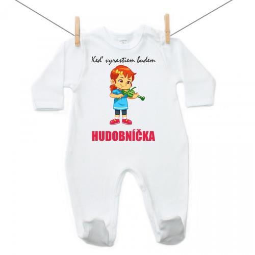 Boodyy Overal Keď vyrastiem budem hudobníčka 74 (6-9 mesiacov)