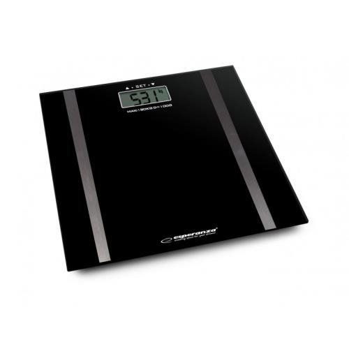 Váha osobná digitálna ESPERANZA EBS018K SAMBA Black (meria tuk,vodu,svaly)