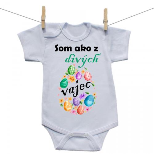 Boodyy Body s krátkym rukávom Som ako z divých vajec 86 (12-18 mesiacov)