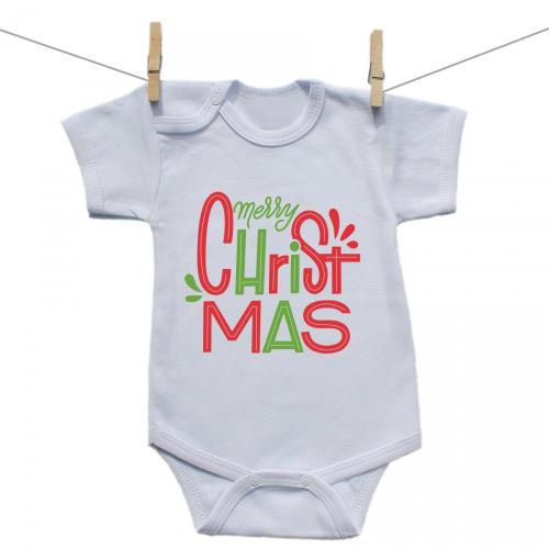 Boodyy Body s krátkym rukávom Merry Christmas 74 (6-9 mesiacov)