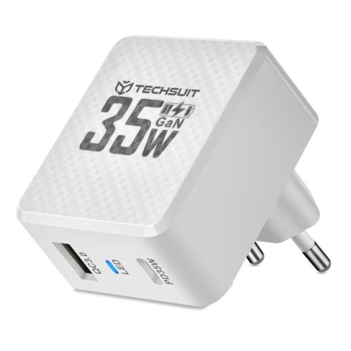 Sieťová Nabíjačka GaN, USB, Type-C, Rýchle Nabíjanie, PD35W - Biela H36770