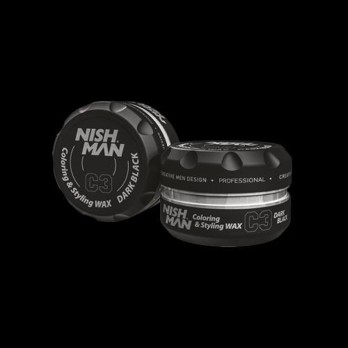 Vosk na vlasy Nishman C3 black 100g