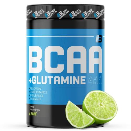BCAA+GLUTAMINE 4:1:1 400g - BODY NUTRITION - limetka