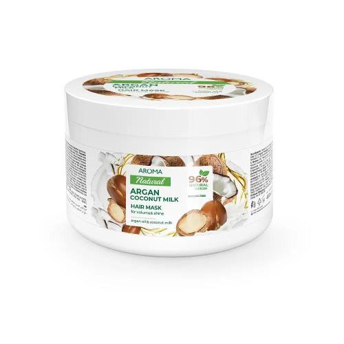 Maska na objem a lesk vlasov Argán a kokosové mlieko Aroma 450 ml