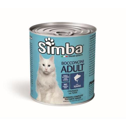 MONGE SIMBA Cat Chunks with tuna 720g konzerva pre dospelé mačky s tuniakom
