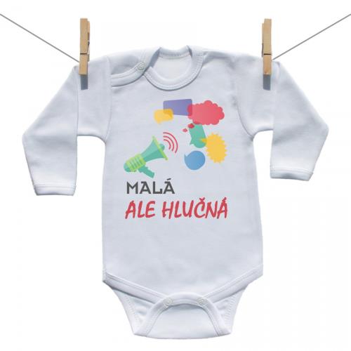Boodyy Body s dlhým rukávom Malá ale hlučná 68 (3-6 mesiacov)