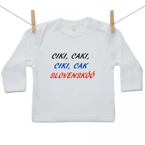 Boodyy Tričko s dlhým rukávom Ciki, caki, ciki, cak 80 (9-12 mesiacov) 1172-28887