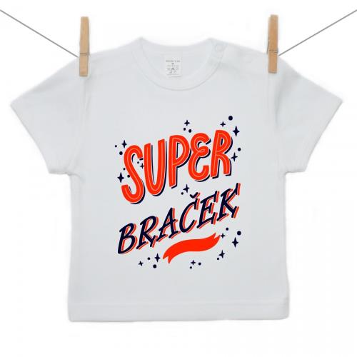 Boodyy Tričko s krátkym rukávom Super braček 92 (18-24 mesiacov) 9538-237635