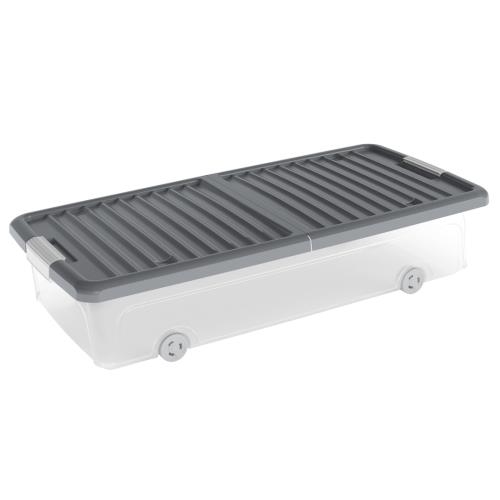 Box KIS W Box Underbed L transparentné, šedé veko