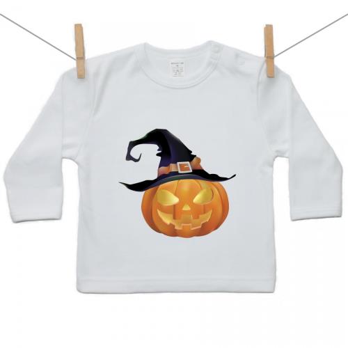 Boodyy Tričko s dlhým rukávom Halloween tekvica 80 (9-12 mesiacov)