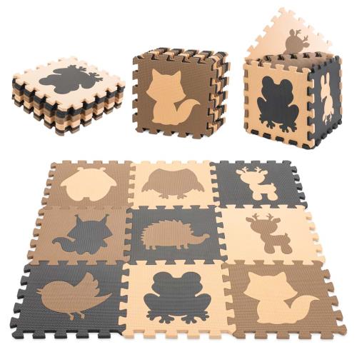 Penové puzzle zvieratká 85 cm X 85 cm X 1 cm 9 ks -MOVEO