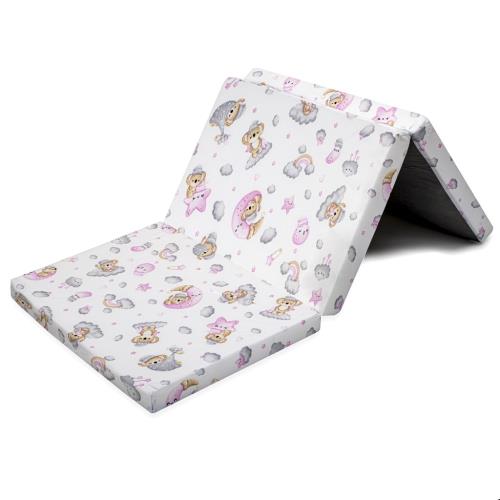 Skladacia matrac do postieľky New Baby STANDARD 120x60x5 cm koala ružová , 20C55554