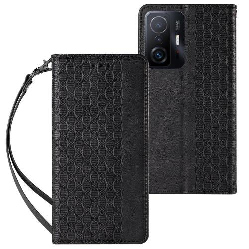 MG Magnet Strap knižkové kožené puzdro na Samsung Galaxy A13 5G, čierne