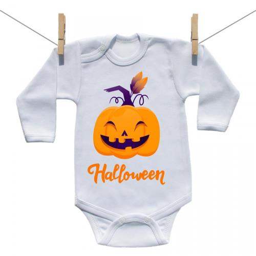 Boodyy Body s dlhým rukávom Halloween tekvica 50 (0 mesiacov)