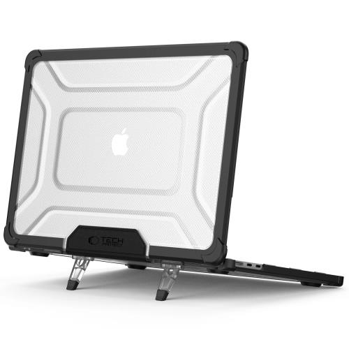 Tech-Protect Smartshell Pro kryt na MacBook Air 15 M2 / M3 / M4 / 2023-2025, čierny/priesvitný