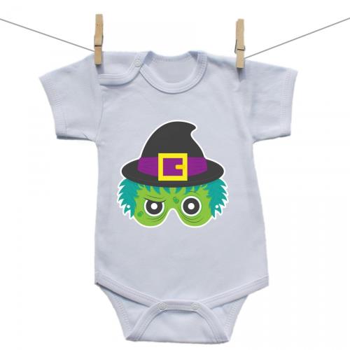 Boodyy Body s krátkym rukávom Halloween maska 62 (2-4 mesiace)