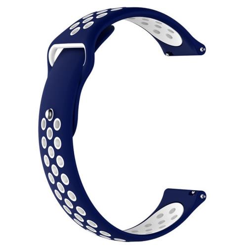 Bstrap Silicone Sport remienok na Samsung Galaxy Watch Active 2 40/44mm, blue/white