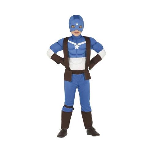 Guirca Kostým Captain America modrý 5-6 rokov