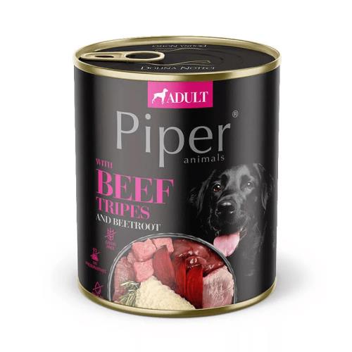 PIPER ADULT 800g konzerva pre dospelých psov s hovädzími držkami a cviklou 40468