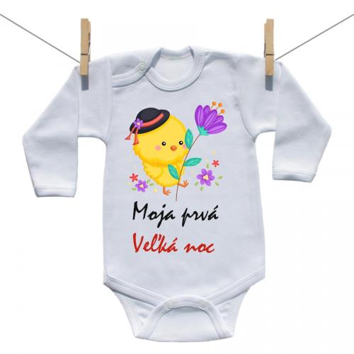 Boodyy Body s dlhým rukávom Moja prvá Veľká noc Chlapec 74 (6-9 mesiacov)