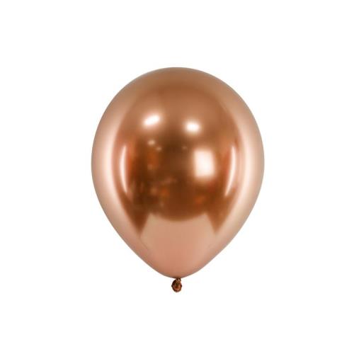 PartyDeco Saténové balóny medené 30cm 50ks