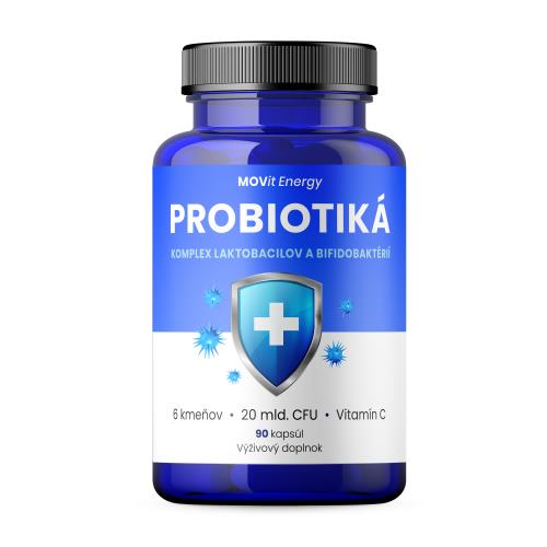 MOVit Probiotiká, komplex laktobacilov a bifidobakterií, 90 vegánskych kapsúl