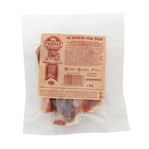 DUVO+ Farmz údené mini kosti zo Serrano šunky 3ks +/-40g