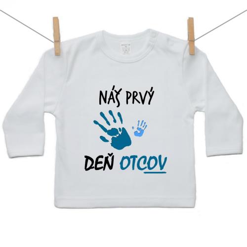 Boodyy Tričko s dlhým rukávom Náš prvý deň otcov (chlapec) 98 (2-3 roky) 15368-374667