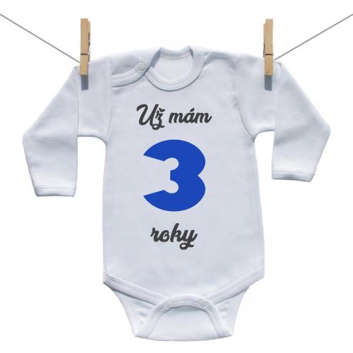 Boodyy Body s dlhým rukávom Už mám 3 roky Chlapec 86 (12-18 mesiacov)