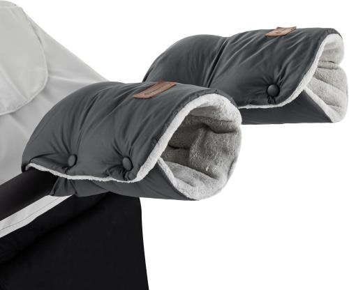 PETITE&MARS Rukávnik / rukavice Jasie na kočík Charcoal Grey