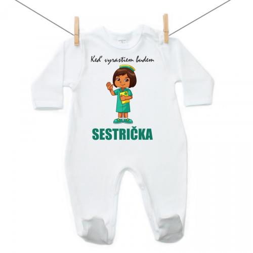 Boodyy Overal Keď vyrastiem budem sestrička 98 (2-3 roky)