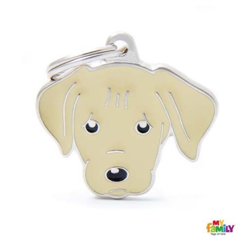 MF YELLOW LABRADOR 2,6x3,3cm gravírovateľný prívesok
