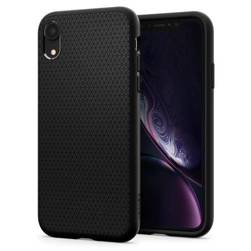 Spigen Liquid Air gumené púzdro pre pre iPhone XR, čierne